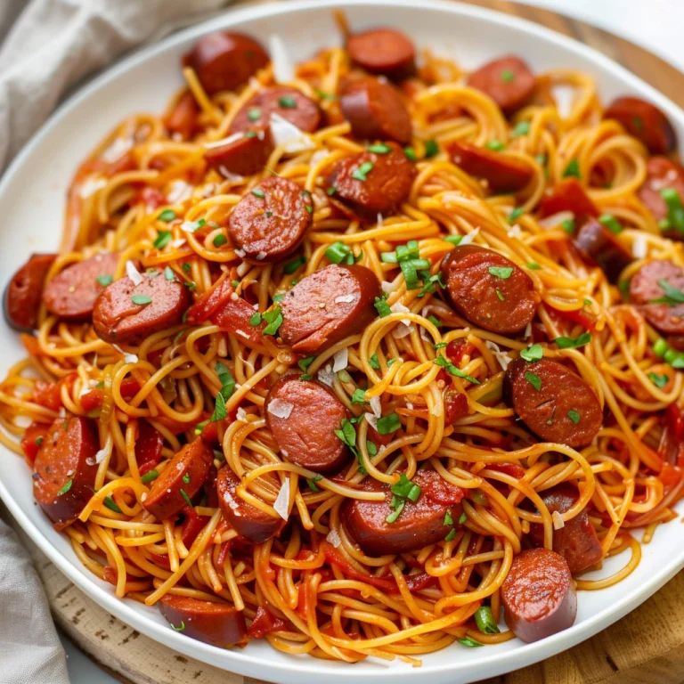 Noodles, Egg, Hot Dog