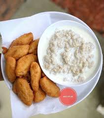 Oats with Akara or Moi moi